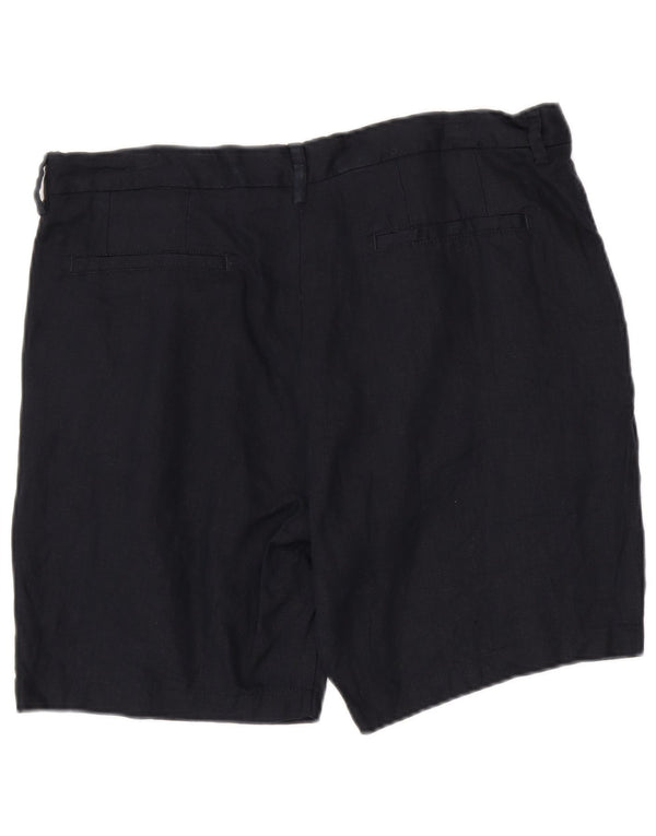 Pantaloncini chino da uomo Zara XL W34 lino blu navy