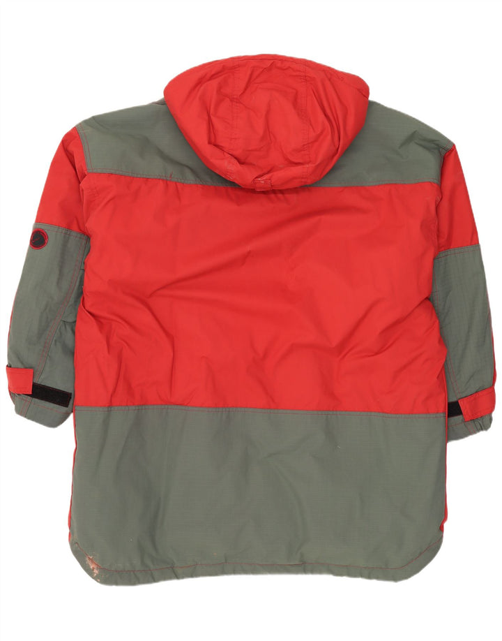 Giacca da sci con cappuccio da uomo Fjall Raven UK 38 Nylon color block rosso medio