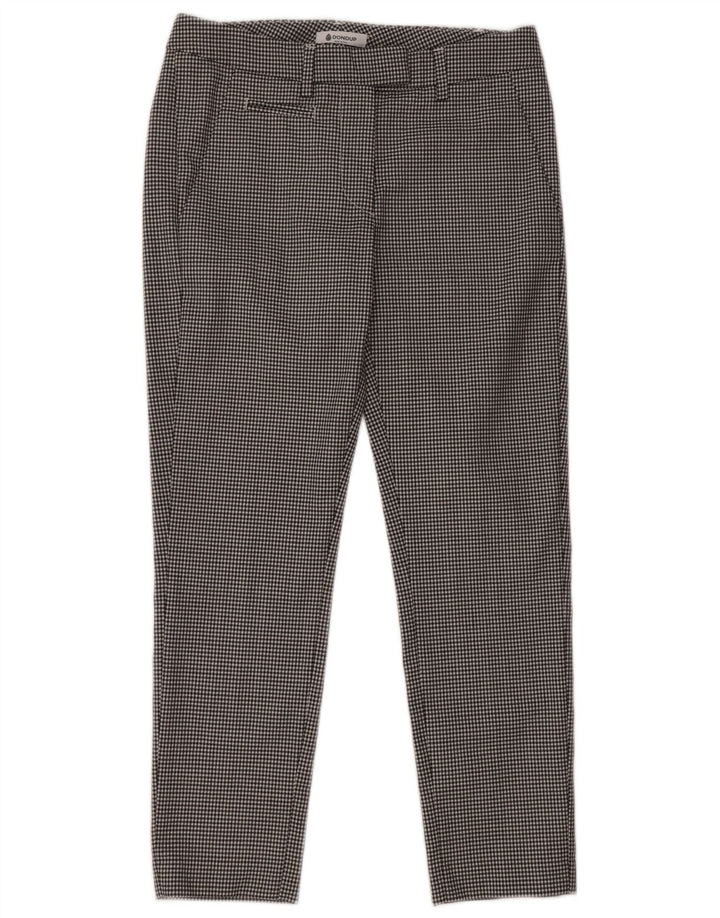 Pantaloni chino slim da donna Dondup W29 L26 acetato pied de poule nero