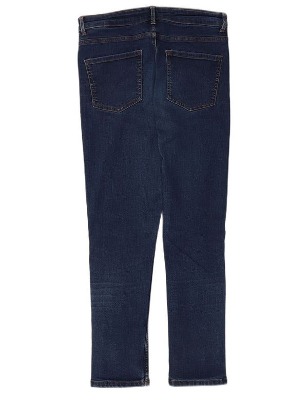 Marks & Spencer Womens The Lily Slim Jeans UK 12 Medium W30 L27 Blue Cotton