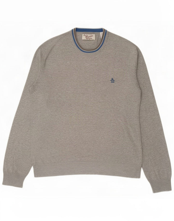 Penguin Maglione girocollo da uomo girocollo Grigio medio