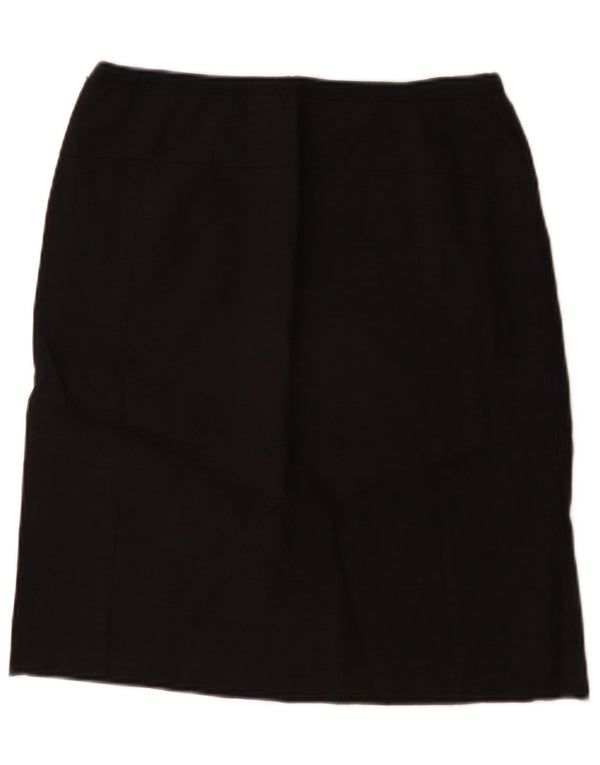 Gonna dritta da donna Jigsaw UK 12 media W28 lino nero