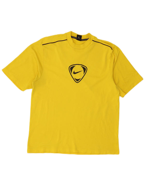 T-shirt grafica da uomo Nike Top UK 47/48 2XL poliestere giallo