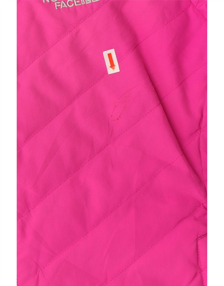 THE NORTH FACE Womens Padded Jacket UK 16 Large Pink Polyester