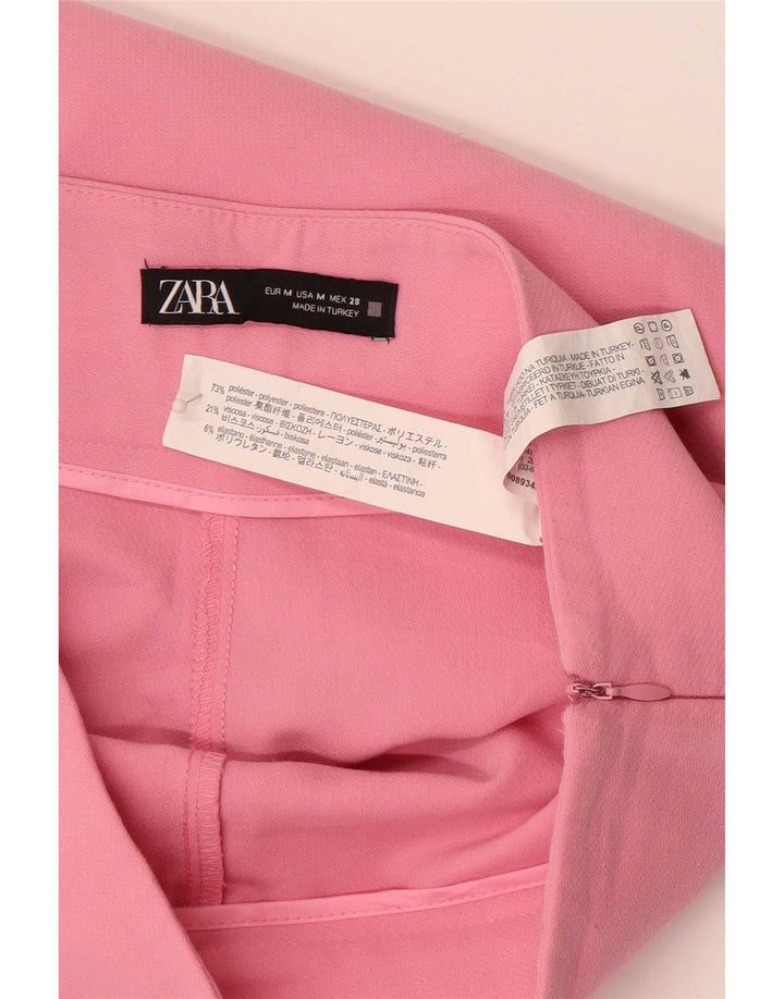 Pantaloncini casual a vita alta da donna Zara medi W28 rosa poliestere