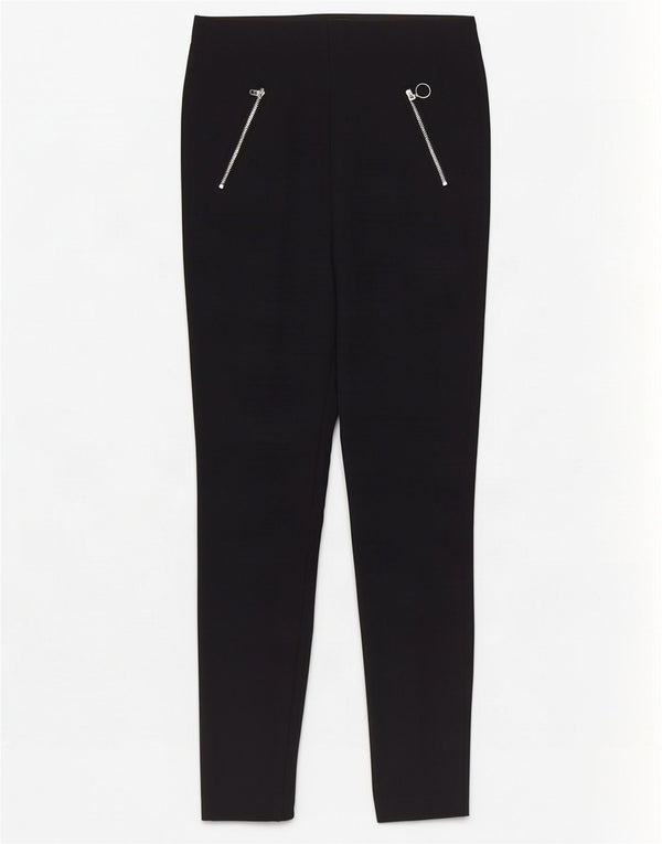 Pantaloni casual skinny da donna Marks & Spencer UK 10 piccoli W28 L28 neri