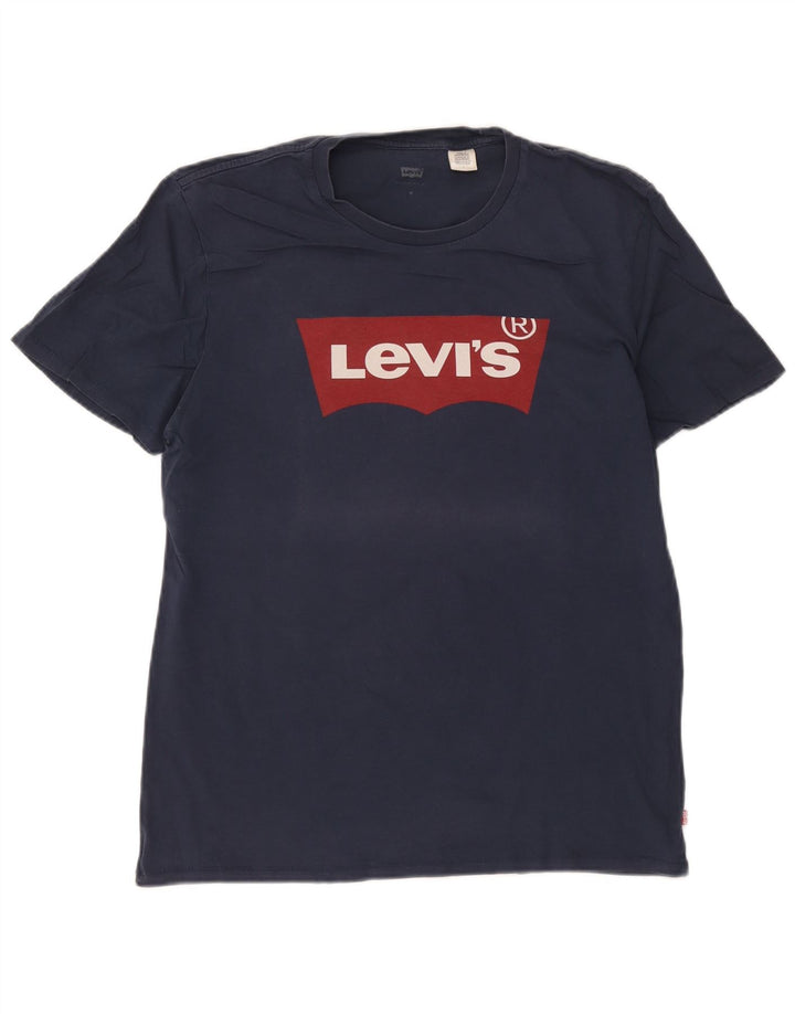 T-shirt grafica da uomo Levi's Top medio blu navy