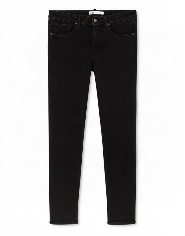 Jeans skinny da uomo Zara EU 38 Small W30 L27 Cotone nero