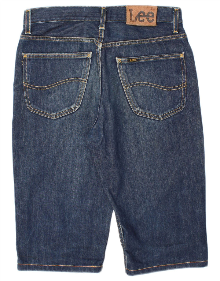 Pantaloncini di jeans Detroit da uomo LEE W32 in cotone blu medio