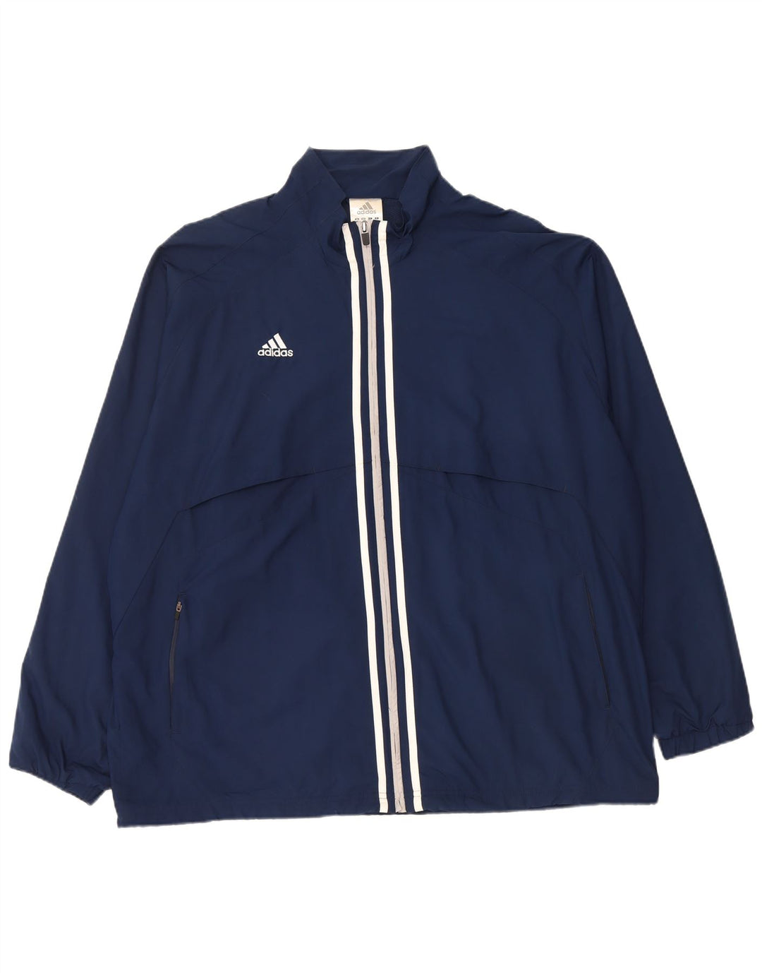 Giacca antipioggia Adidas Climalite da uomo UK 42 XL poliestere blu navy