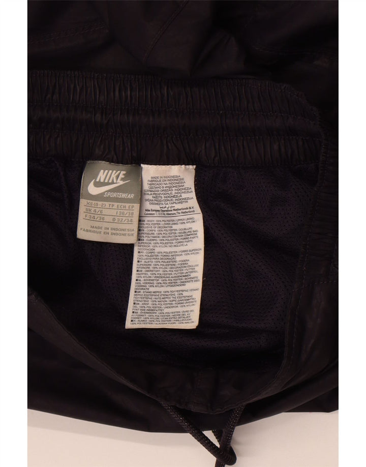 Pantaloni da tuta con grafica Nike da donna UK 4/6 XS poliestere nero