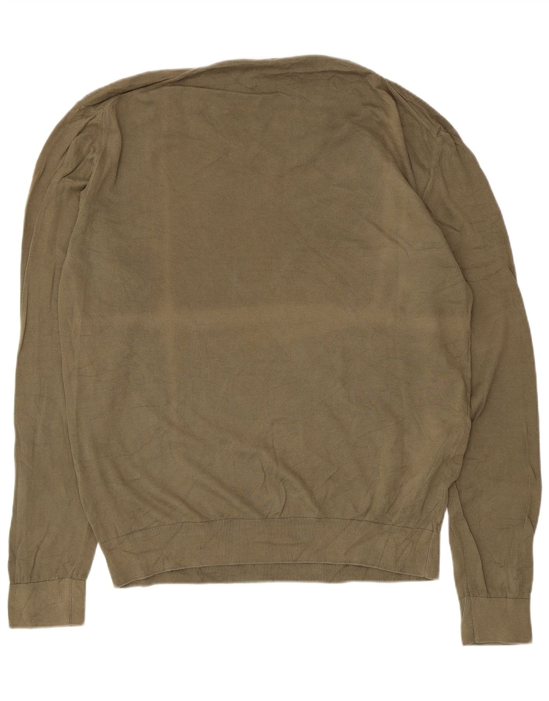 Maglione Trussardi Jeans Uomo con Scollo a V Grande Cachi