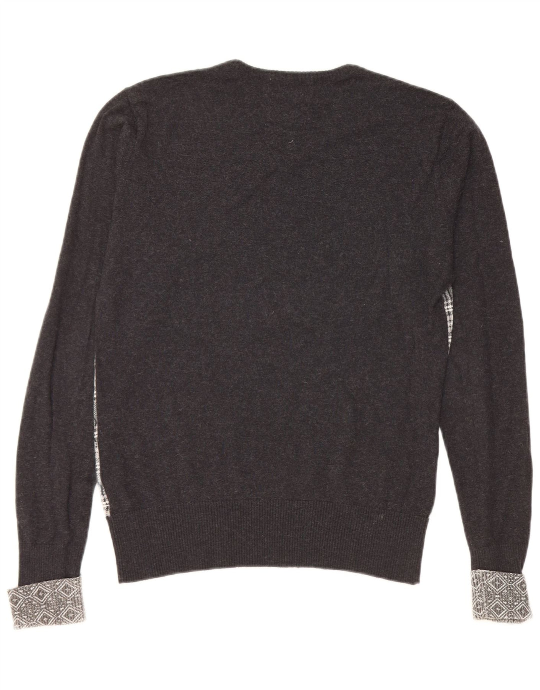 GUESS BY MARCIANO Maglione da donna con scollo a V UK 10 Piccolo quadretto nero