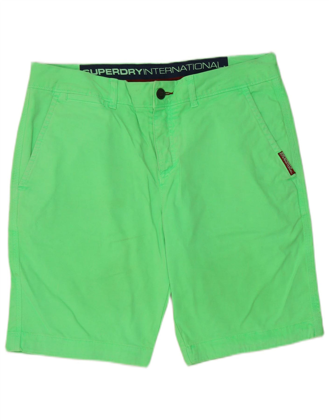 Pantaloncini chino da uomo Superdry grandi W36 in cotone verde