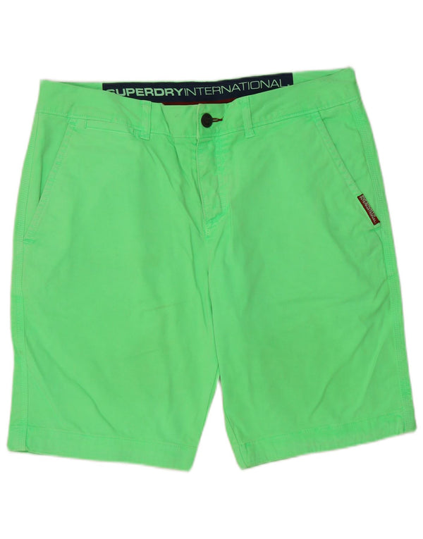Pantaloncini chino da uomo Superdry grandi W36 in cotone verde
