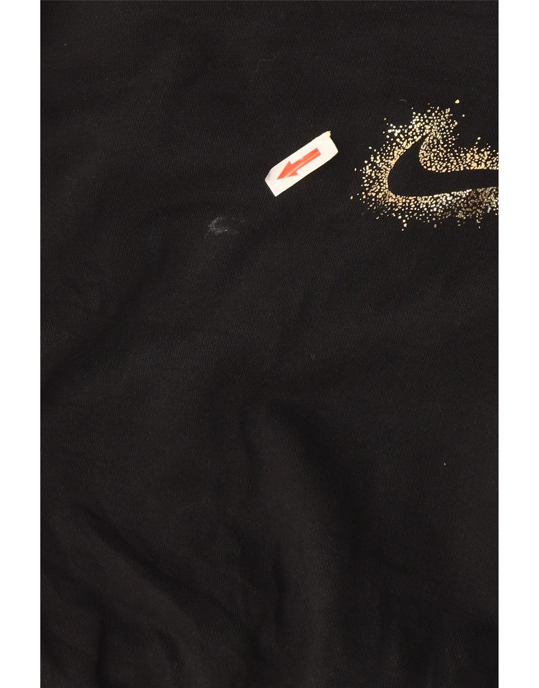 Felpa con cappuccio oversize corta da donna Nike UK 10 piccola nera