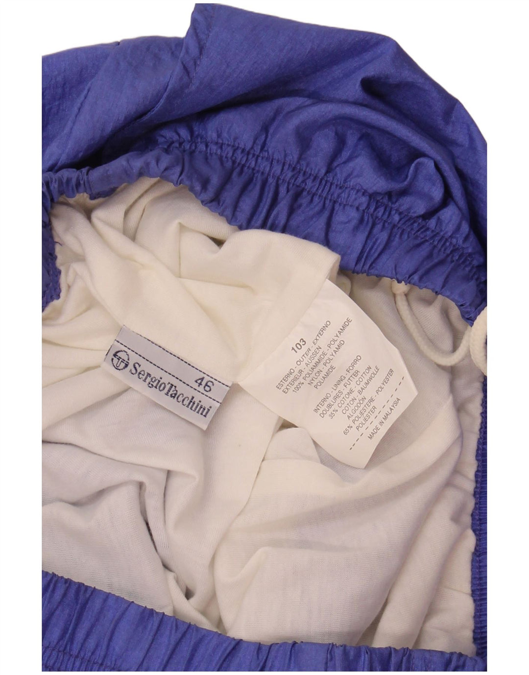 SERGIO TACCHINI Pantaloni Tuta Uomo Joggers IT 46 Small Blu Nylon