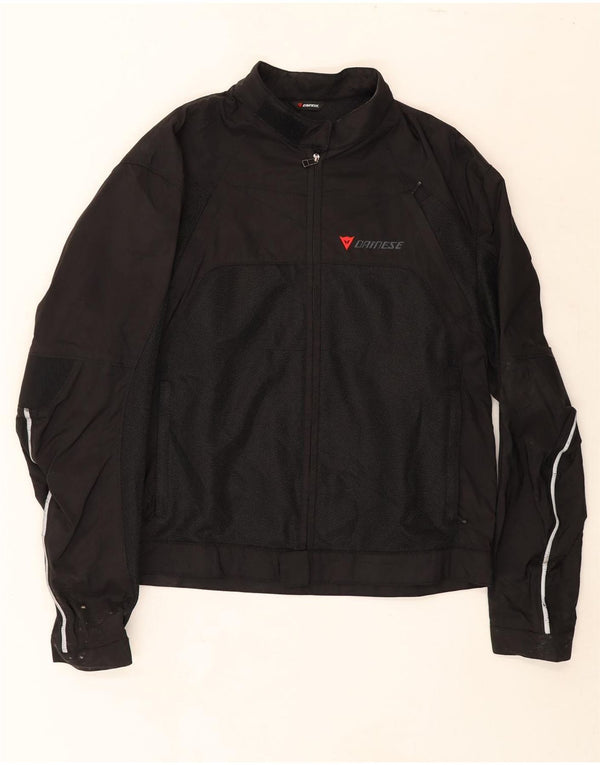 DAINESE Mens Racer Jacket IT 54 2XL Black Nylon