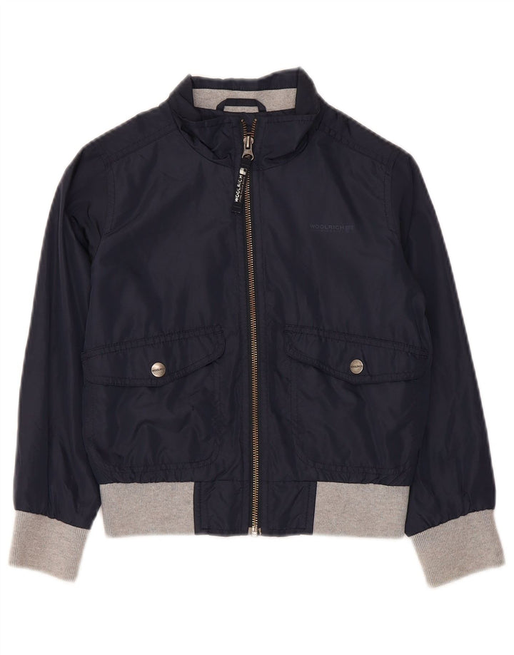 Giubbotto bomber da bambino WOOLRICH 5-6 anni color block blu navy