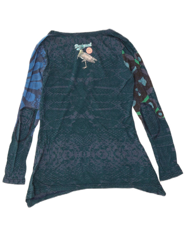 Desigual Womens Blouse Top UK 10 Small Viscosa floreale multicolore