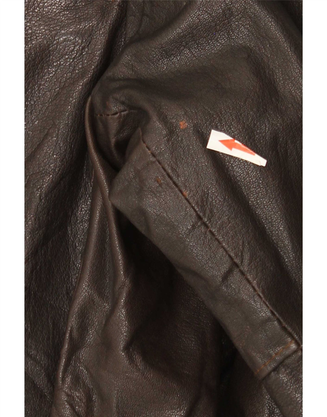 Giacca in pelle vintage da uomo UK 40 grande marrone