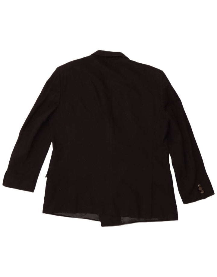 Giacca blazer doppiopetto da uomo UNGARO UK 40 Large Blu Navy