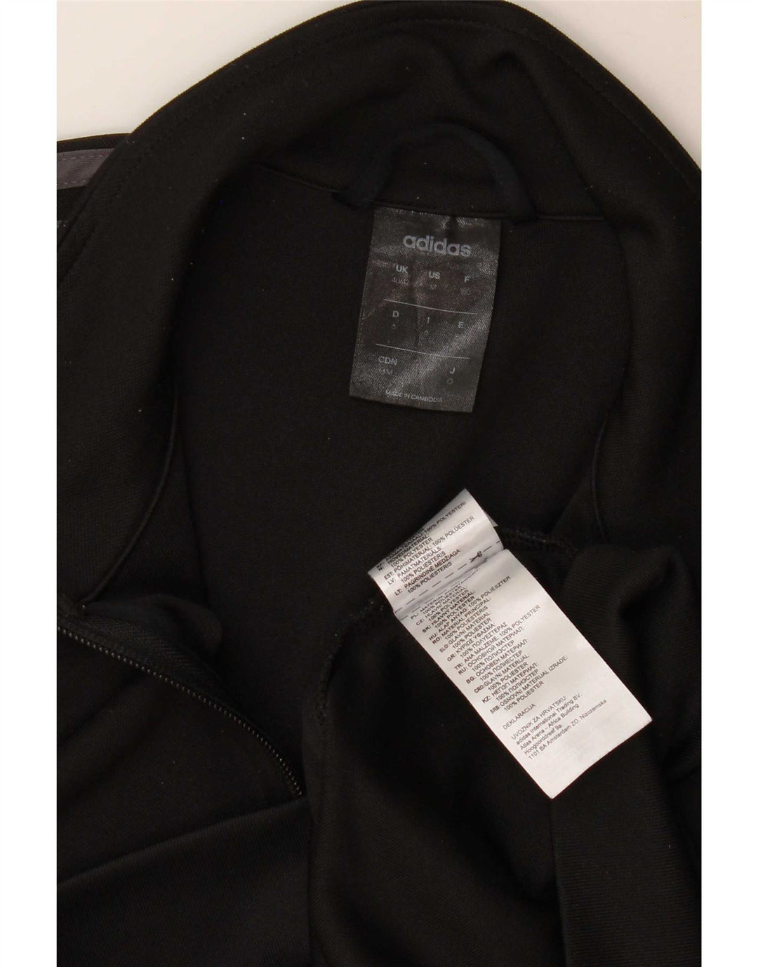 Giacca da tuta da uomo Adidas Climalite UK 40/42 medio poliestere nero