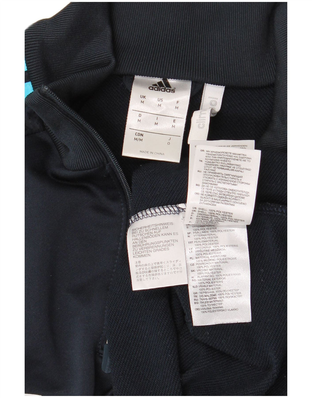 Top da uomo con grafica pullover grafica Adidas Chelsea FC, blu navy medio