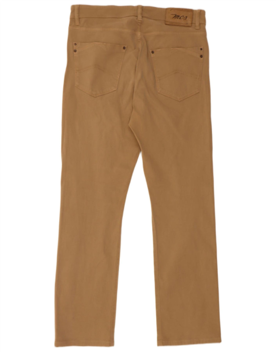 MARLBORO CLASSICS Mens Straight Casual Trousers W33 L30  Beige
