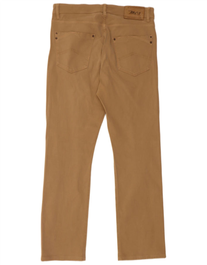 MARLBORO CLASSICS Mens Straight Casual Trousers W33 L30  Beige