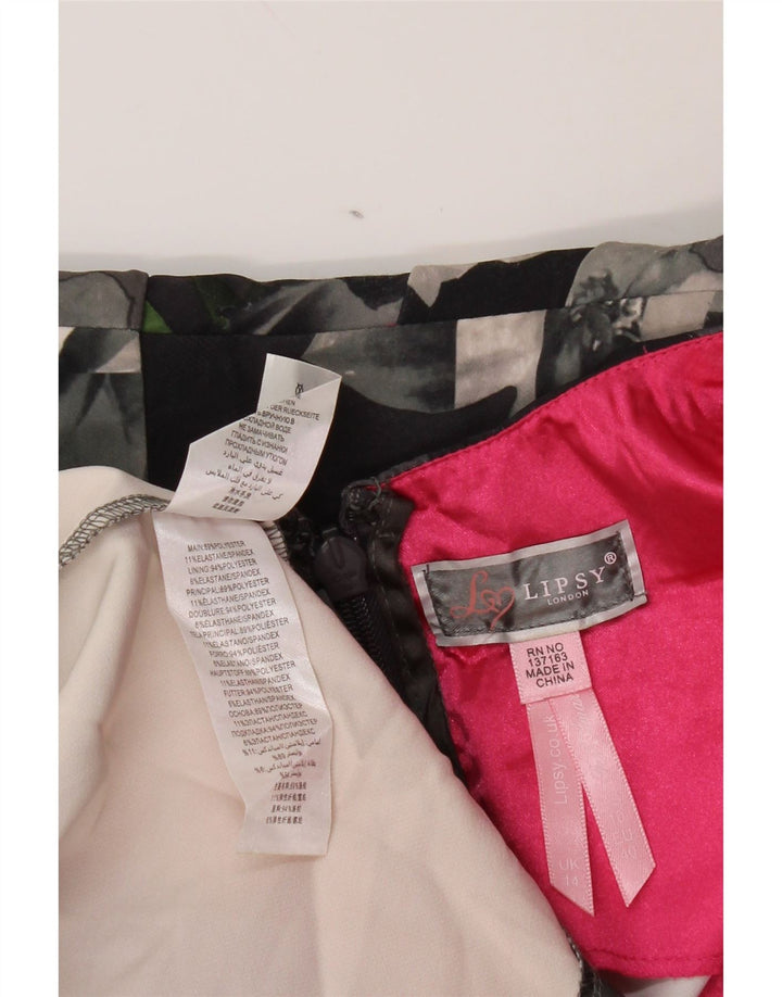 Abito tubino da donna LIPSY UK 14 Poliestere floreale grigio medio