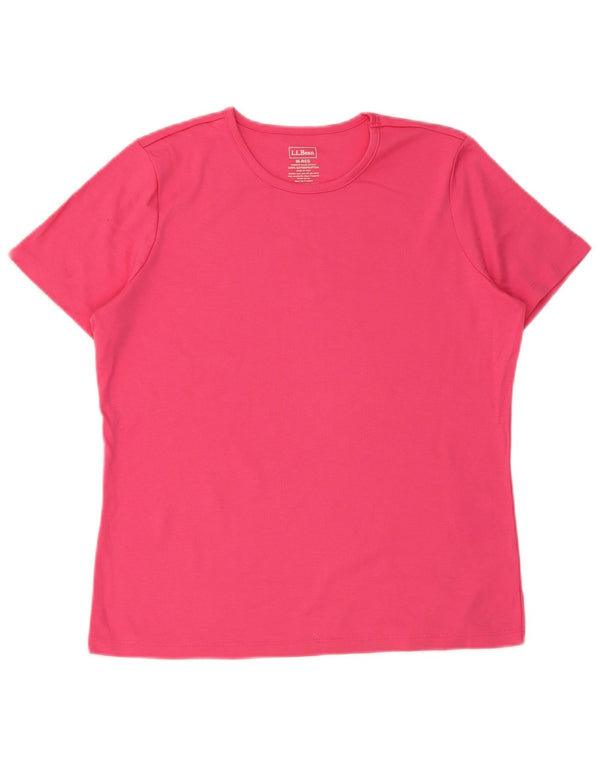 T-shirt da donna L.L.Bean Top UK 14 cotone rosa medio