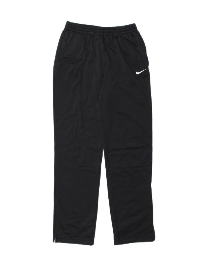 NIKE Boys Tracksuit Trousers 13-14 Years XL Black Polyester Vintage Nike and Second-Hand Nike from Messina Hembry 