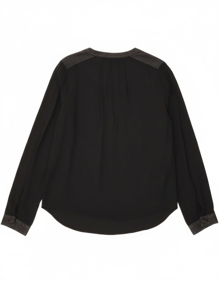 Camicetta a maniche lunghe oversize da donna Tommy Hilfiger Top US 4 Small Nero