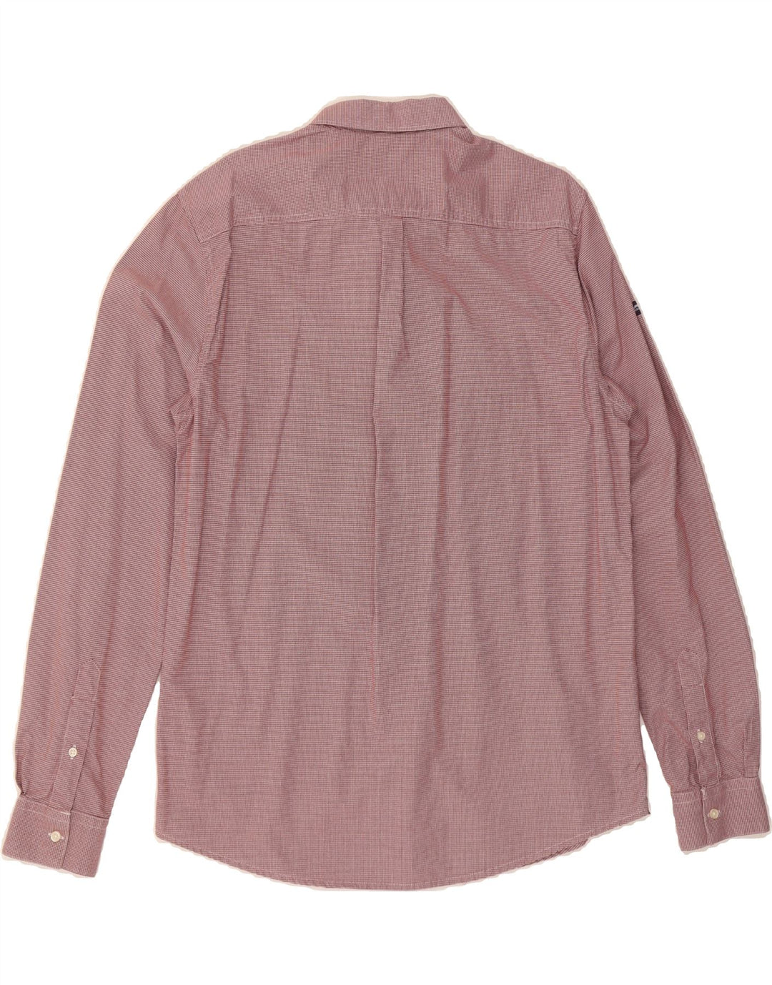 SUPERDRY Mens Regular Fit Shirt XL Red Houndstooth Cotton Vintage Superdry and Second-Hand Superdry from Messina Hembry 