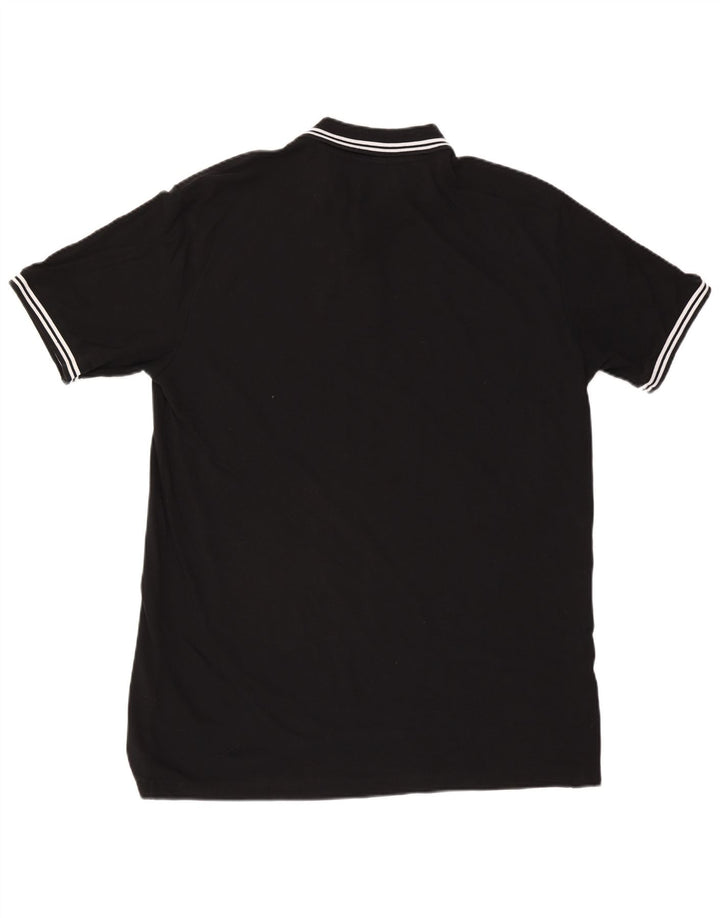 Polo Kappa Uomo 3XL Cotone Rigato Nero