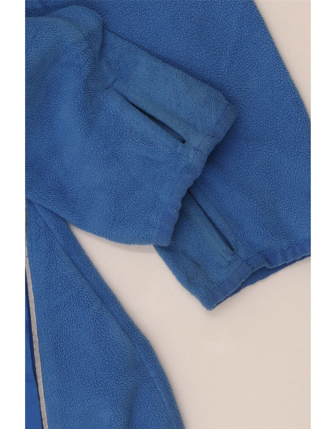 Giacca in pile con cappuccio ADIDAS per ragazzi 9-10 anni in poliestere blu medio