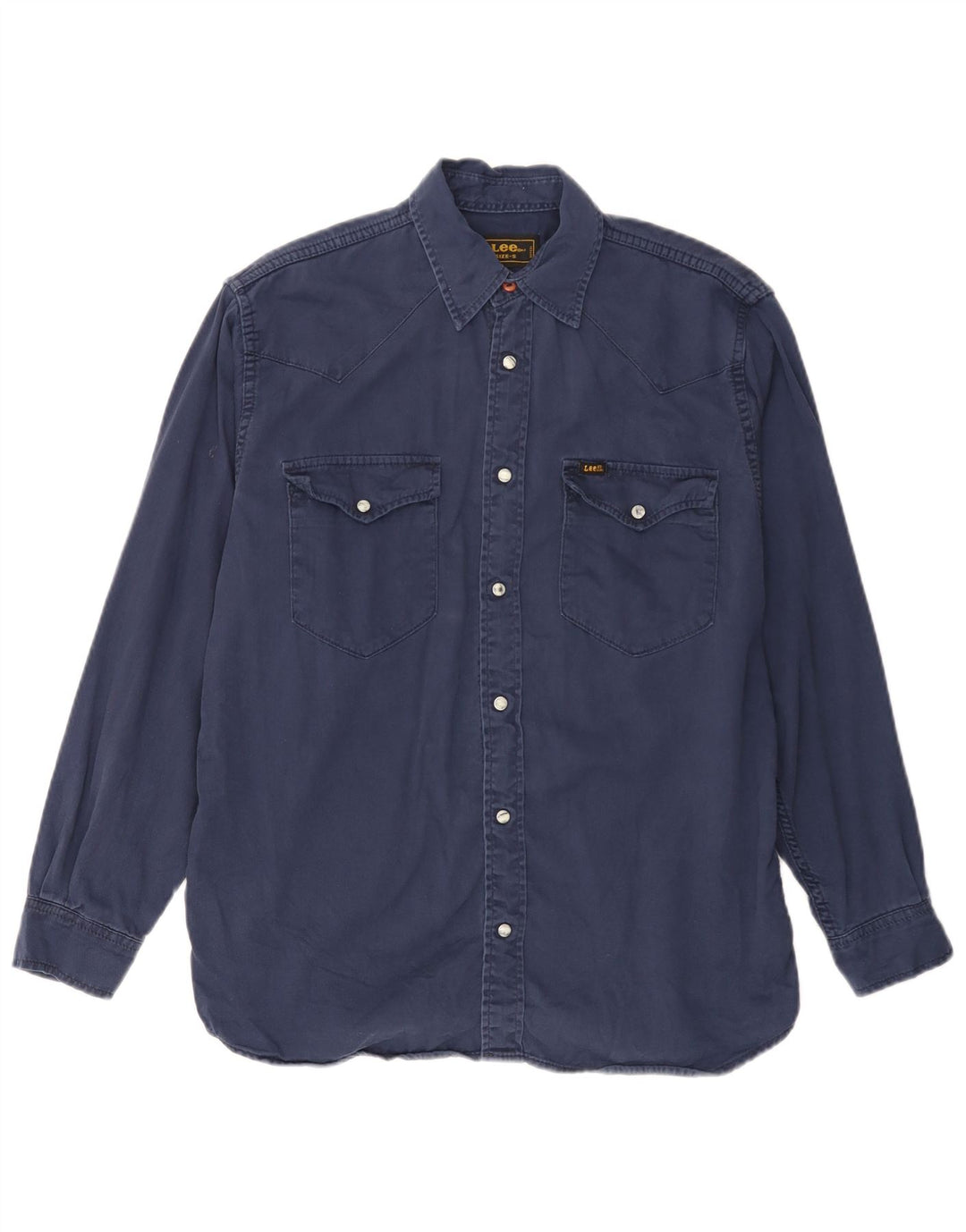 Camicia da uomo Lee Small in cotone blu navy