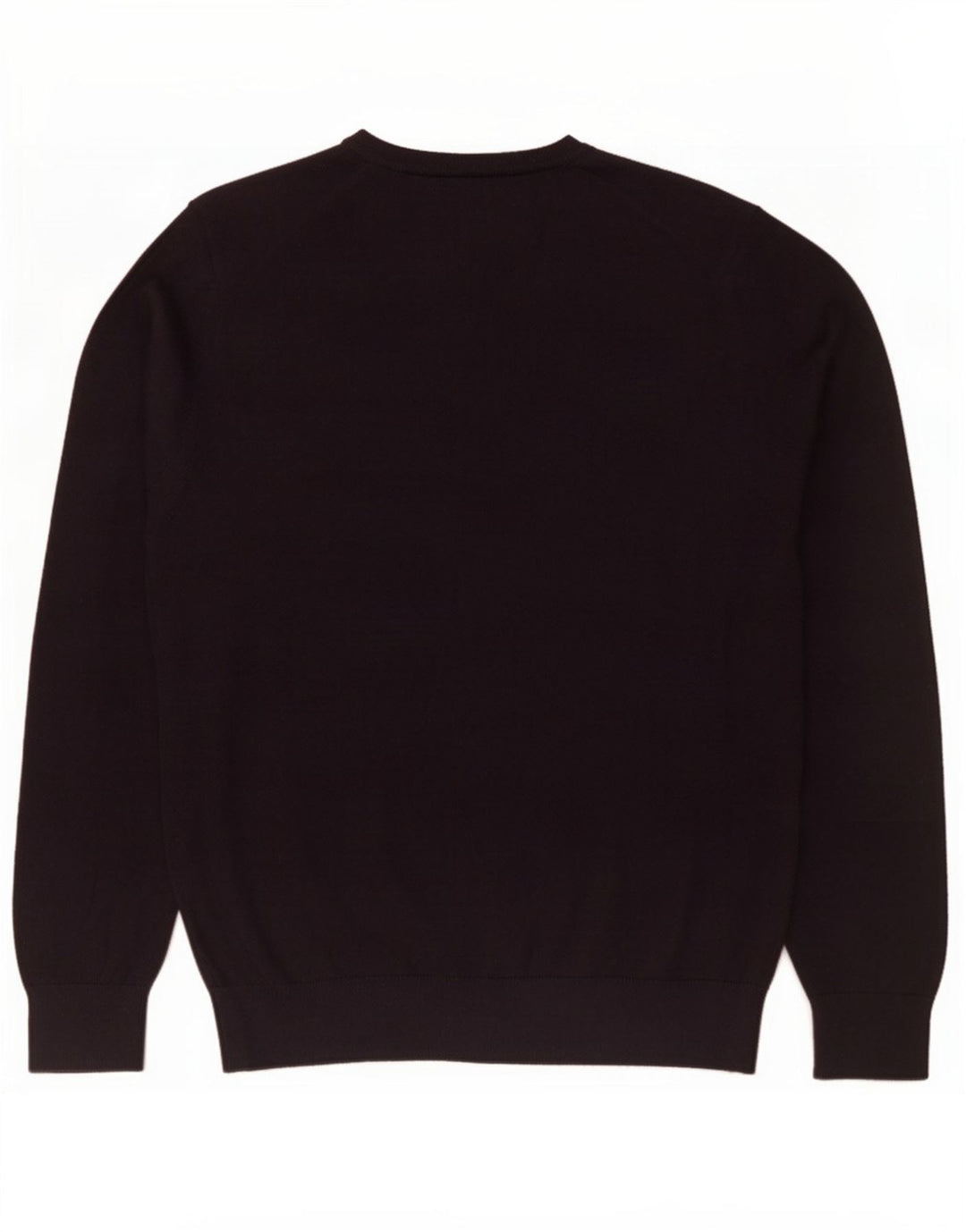 Maglione maglione girocollo da uomo Marks & Spencer viola medio in lana merino