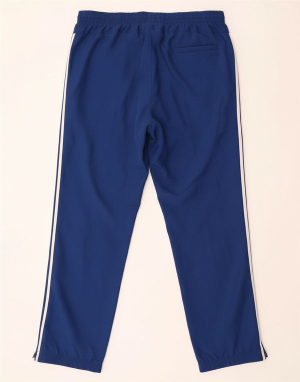 Pantaloni da tuta da uomo Adidas Joggers UK 42/44 Large Blu Poliestere