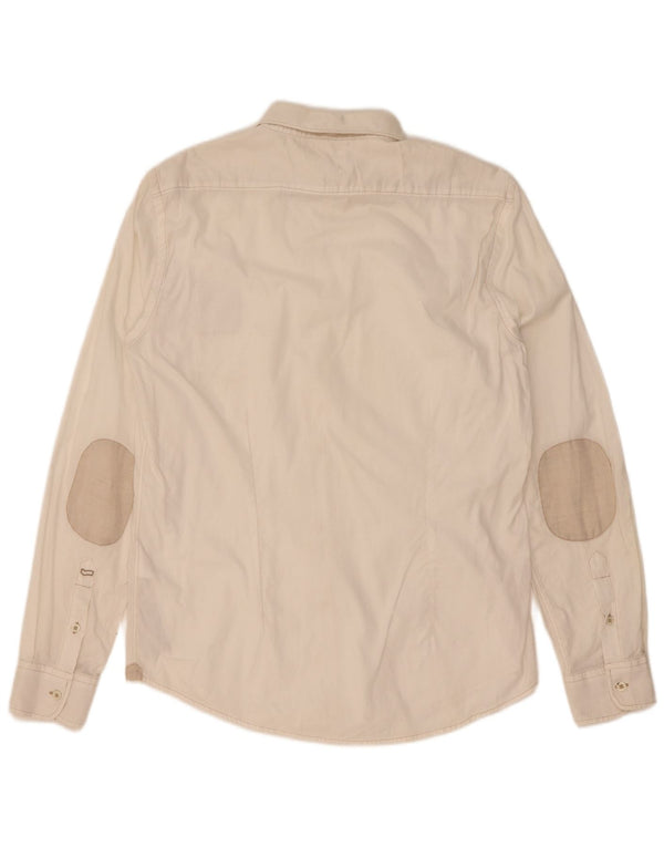 Camicia da uomo Gas Large in lino bianco sporco