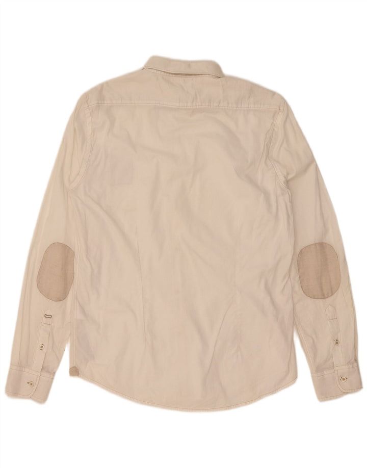 Camicia da uomo Gas Large in lino bianco sporco