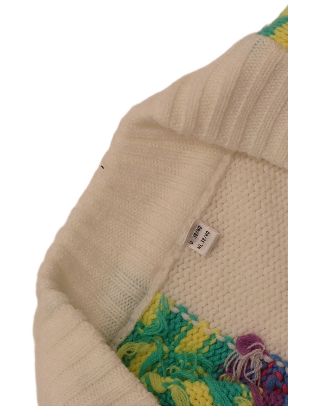 Maglione cardigan da donna vintage EU 38/40 Medio multicolore geometrico