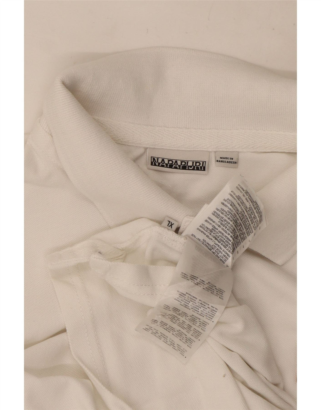 Polo da uomo Napapijri XL in cotone bianco