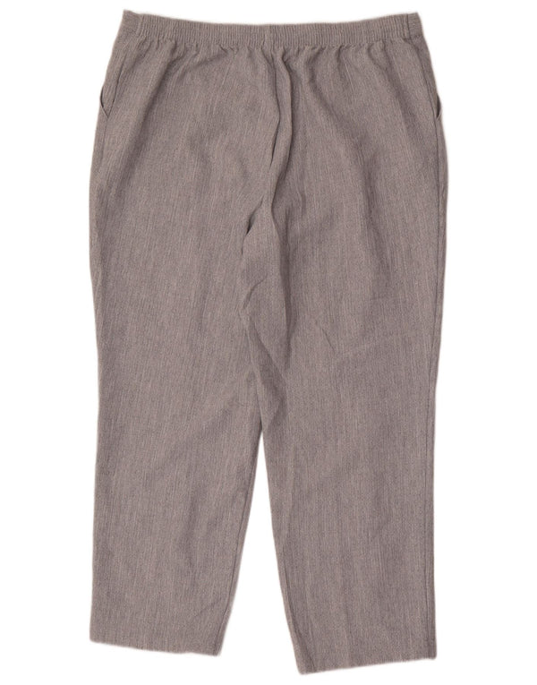 Pantaloni chino affusolati da donna Marks & Spencer UK 18 XL W34 L26 Grigio