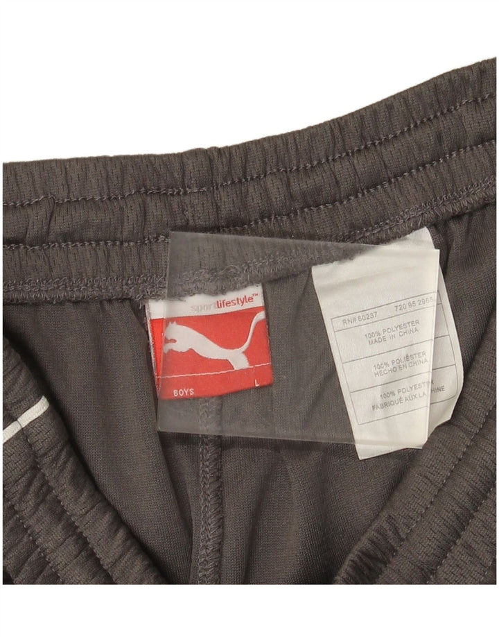 Pantaloni della tuta da ragazzo Puma 11-12 anni Large Grigio Poliestere
