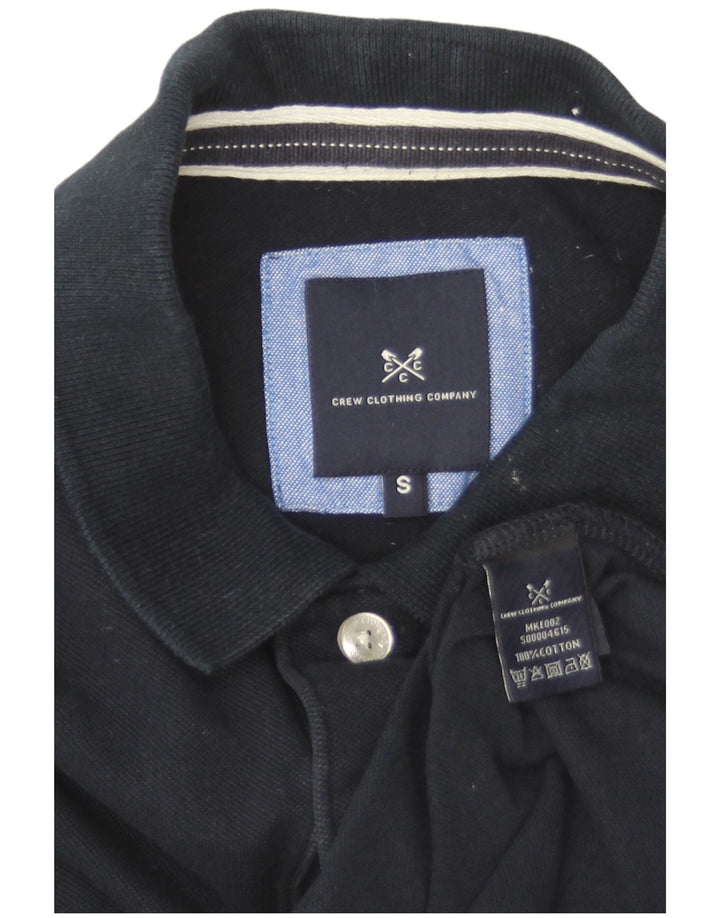 Crew Clothing Polo da uomo piccola in cotone blu navy