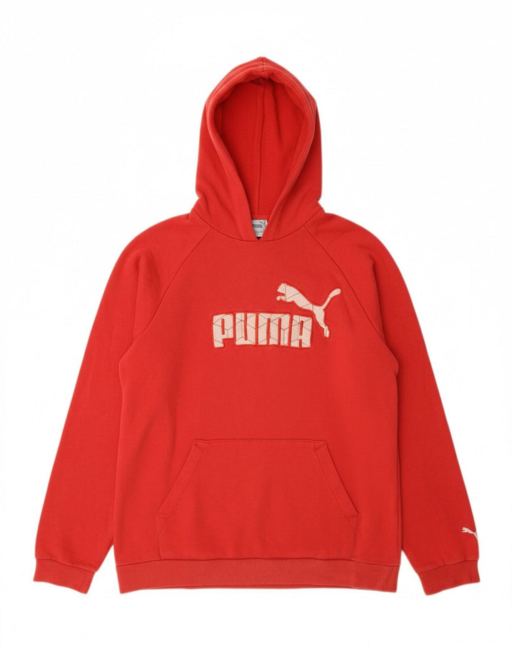 Felpa con cappuccio grafica PUMA da ragazzo 13-14 anni Rossa