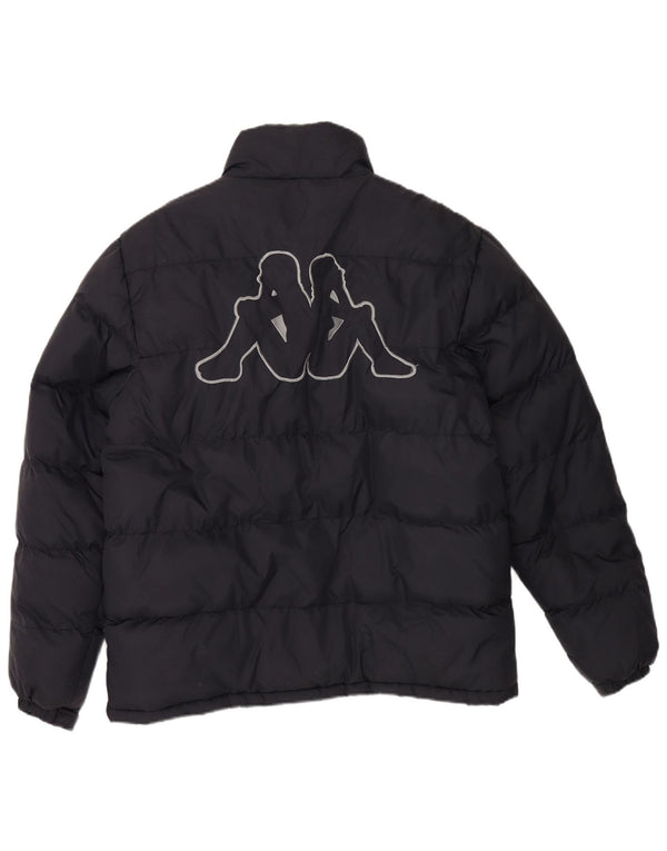 Giacca imbottita grafica da uomo KAPPA UK 40 grande poliestere blu navy