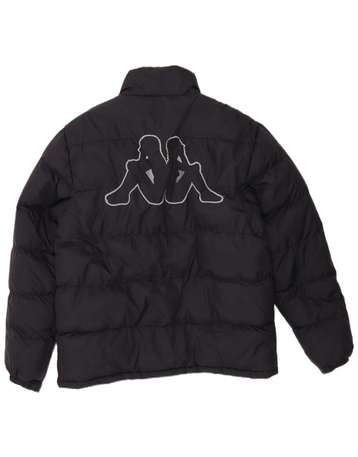 Giacca imbottita grafica da uomo KAPPA UK 40 grande poliestere blu navy